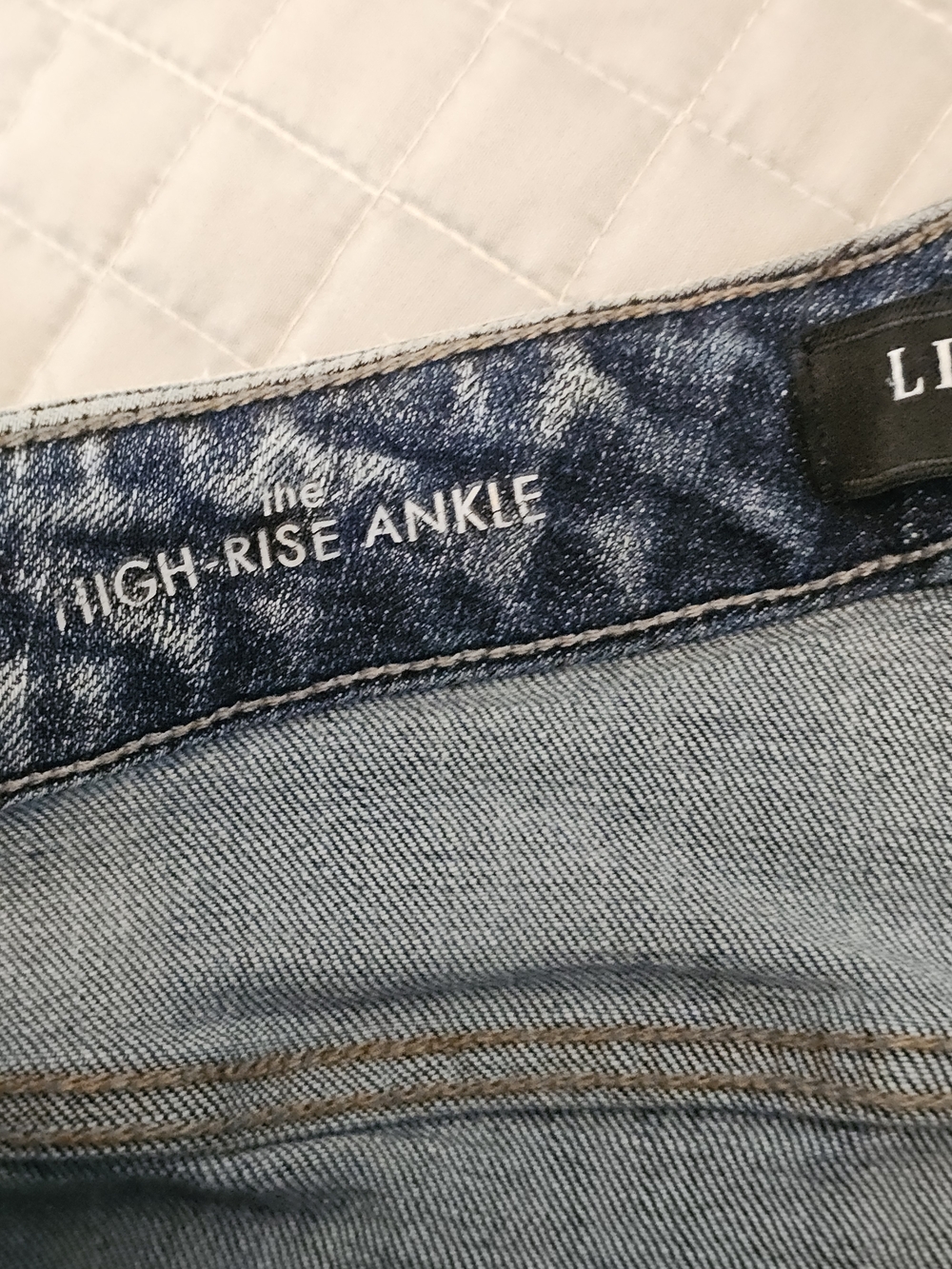 Liverpool Los Angeles Acid Wash High Rise Ankle Jeans Womens 4 Button Fly - Picture 7 of 10